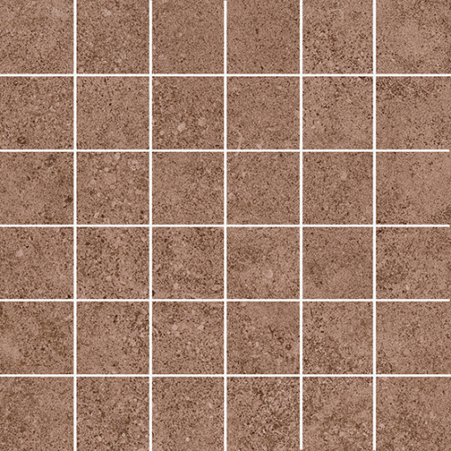 фото KMD2MSA014BR Руссильон мозаичный коричневый матовый обрезной 30x30x0,9 декор КЕРАМА МАРАЦЦИ