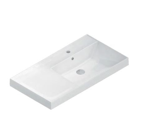 CU.wb.90Rh Раковина Cubo/Кубо правая подвесная/мебельная 90, белая глянцевая КЕРАМА МАРАЦЦИ фото CU.wb.90Rh Раковина Cubo/Кубо правая подвесная/мебельная 90, белая глянцевая КЕРАМА МАРАЦЦИ