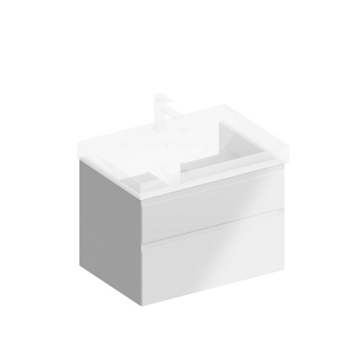 CU.70/WHT Тумба Cubo/Кубо подвесная с ящиками 70, белая глянцевая КЕРАМА МАРАЦЦИ фото CU.70/WHT Тумба Cubo/Кубо подвесная с ящиками 70, белая глянцевая КЕРАМА МАРАЦЦИ