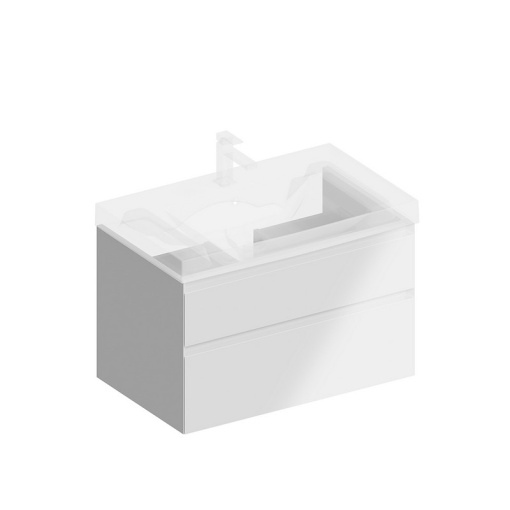 CU.80/WHT Тумба Cubo/Кубо подвесная с ящиками 80, белая глянцевая КЕРАМА МАРАЦЦИ фото CU.80/WHT Тумба Cubo/Кубо подвесная с ящиками 80, белая глянцевая КЕРАМА МАРАЦЦИ