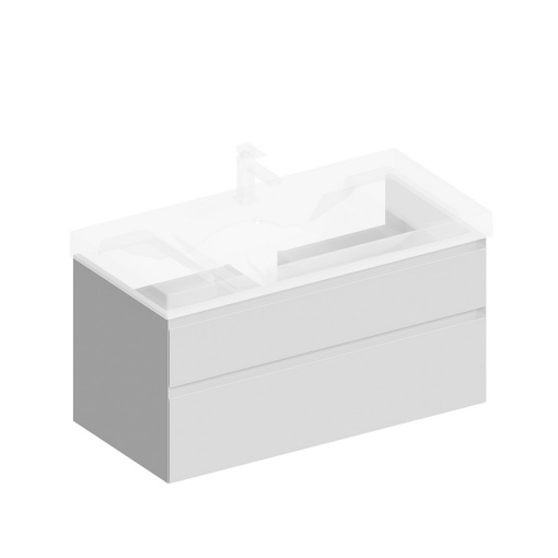 CUB.100.2/WHT.M Тумба Cubo/Кубо подвесная с ящиками 100, белая матовая КЕРАМА МАРАЦЦИ фото CUB.100.2/WHT.M Тумба Cubo/Кубо подвесная с ящиками 100, белая матовая КЕРАМА МАРАЦЦИ