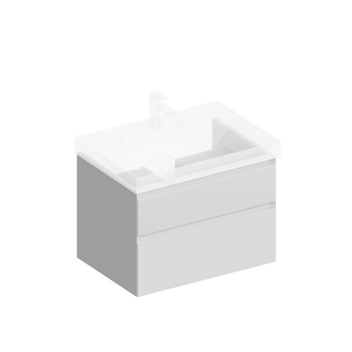 CUB.70.2/WHT.M Тумба Cubo/Кубо подвесная с ящиками 70, белая матовая КЕРАМА МАРАЦЦИ фото CUB.70.2/WHT.M Тумба Cubo/Кубо подвесная с ящиками 70, белая матовая КЕРАМА МАРАЦЦИ