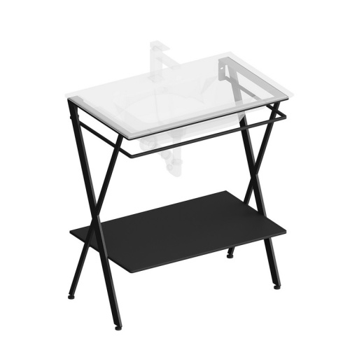 PIA.N.75/BLK Металлическая структура Piano Next/Пиано Некст напольная 75, черная матовая КЕРАМА МАРАЦЦИ фото PIA.N.75/BLK Металлическая структура Piano Next/Пиано Некст напольная 75, черная матовая КЕРАМА МАРАЦЦИ