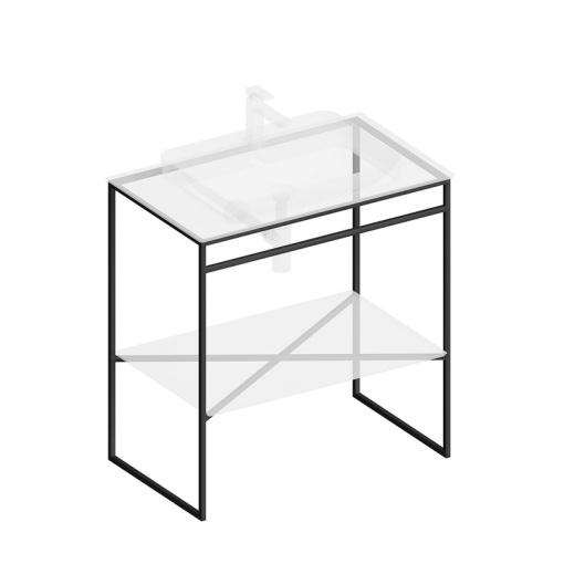 PL.N.80.01/BLK.M Металлическая структура Plaza Next/Плаза Некст напольная 80, черная матовая КЕРАМА МАРАЦЦИ фото PL.N.80.01/BLK.M Металлическая структура Plaza Next/Плаза Некст напольная 80, черная матовая КЕРАМА МАРАЦЦИ