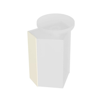 фото KMCASp21MBt0 Боковина универсальная для двух модулей Caravan/Караван, сливочная матовая КЕРАМА МАРАЦЦИ