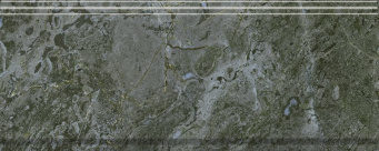 фото BDA026R Серенада зеленый глянцевый обрезной 30x12x1,3 бордюр КЕРАМА МАРАЦЦИ