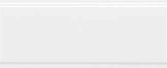 фото BDA034R Флориан белый матовый обрезной 30x12x1,3 бордюр КЕРАМА МАРАЦЦИ