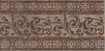 фото STG/A258/SG1502 Бромли коричневый 40,2x19,6 бордюр КЕРАМА МАРАЦЦИ