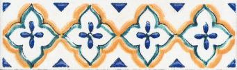 фото STG/A495/1146 Капри майолика 9,9*3 бордюр КЕРАМА МАРАЦЦИ