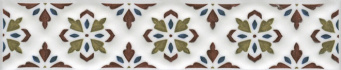 фото STG/B621/17000 Клемансо орнамент 15*3.1 бордюр КЕРАМА МАРАЦЦИ