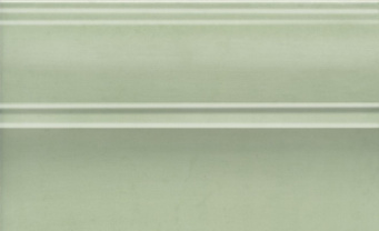 фото FMB027 Плинтус Левада зеленый светлый глянцевый 25х15 КЕРАМА МАРАЦЦИ