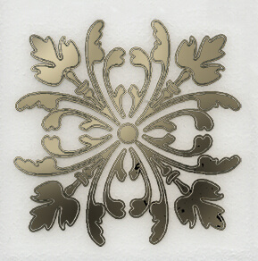 фото HGD/A252/5246 Клемансо белый 4.9*4.9 керамическая вставка КЕРАМА МАРАЦЦИ