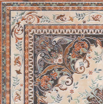 фото HGD/A174/SG1550L Мраморный дворец ковёр угол лаппатированный 40,2x40,2 керамический декор КЕРАМА МАРАЦЦИ