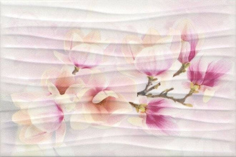 фото HGD/A196/8275 Карнавал в Венеции Ветка Магнолии 20*30 керамический декор КЕРАМА МАРАЦЦИ