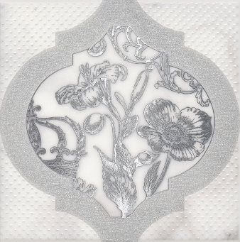 фото HGD/A263/17051 Фрагонар белый 15*15 керамический декор КЕРАМА МАРАЦЦИ