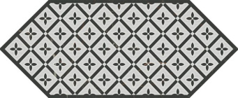 фото HGD/A484/35006 Келуш 5 черно-белый 14х34 декор КЕРАМА МАРАЦЦИ