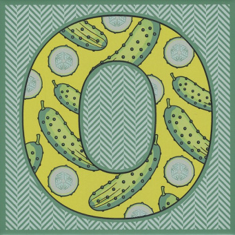 фото HGD/A545/5278 Сад-огород "Огурец" матовый 20*20 декор КЕРАМА МАРАЦЦИ