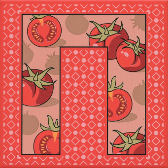 фото HGD/A562/5107 Сад-огород "Помидор" матовый 20*20 декор КЕРАМА МАРАЦЦИ