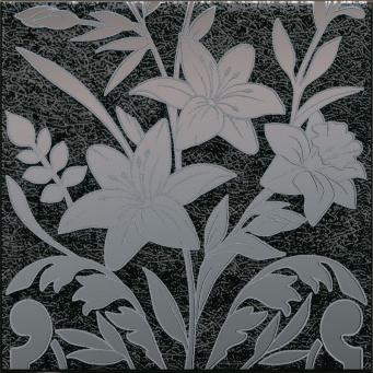 фото HGD/B567/5292 Барберино 3 черный глянцевый 20x20x0,69 декор КЕРАМА МАРАЦЦИ