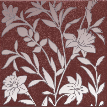 фото HGD/C568/5293 Барберино 4 бордо глянцевый 20x20x0,69 декор КЕРАМА МАРАЦЦИ