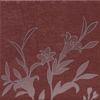 фото HGD/C569/5293 Барберино 5 бордо глянцевый 20x20x0,69 декор КЕРАМА МАРАЦЦИ