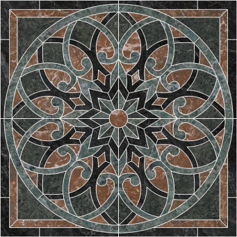 Фото ID110 Риальто наборный лаппатированный 120x120 декор КЕРАМА МАРАЦЦИ