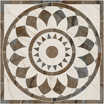 фото ID111 Театро наборный 100*100 декор КЕРАМА МАРАЦЦИ