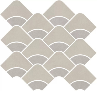 фото KMD2HID007BR Таделакт наборный серый светлый, серый матовый обрезной 30x28x0,9 декор КЕРАМА МАРАЦЦИ