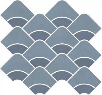 фото KMD2HID011BR Таделакт наборный синий светлый, синий матовый обрезной 30x28x0,9 декор КЕРАМА МАРАЦЦИ