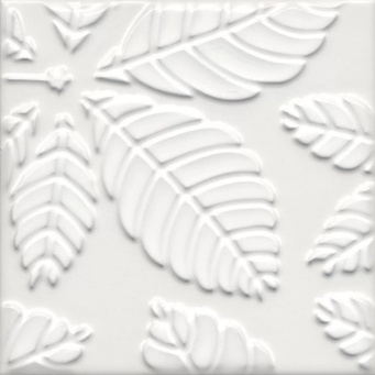 фото KMD2SFB001BN Агдаль 1 белый матовый структура 15x15x0,9 декор КЕРАМА МАРАЦЦИ