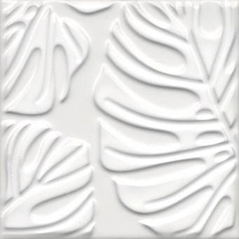 фото KMD2SFC001BN Агдаль 2 белый матовый структура 15x15x0,9 декор КЕРАМА МАРАЦЦИ