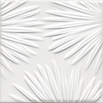 фото KMD2SFE001BN Агдаль 4 белый матовый структура 15x15x0,9 декор КЕРАМА МАРАЦЦИ