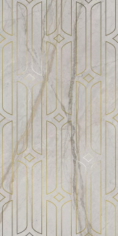 фото KMD3STA029BR Ифран серый светлый глянцевый обрезной 60x119,5x0,9 декор КЕРАМА МАРАЦЦИ
