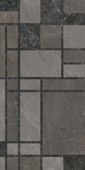 фото KMD3STA130BR Марсель микс тёмный глянцевый обрезной 60x119,5x0,9 декор КЕРАМА МАРАЦЦИ