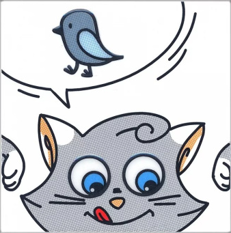 фото NT/A134/5009 Кошки-Мышки. Птичка 20*20 декор КЕРАМА МАРАЦЦИ