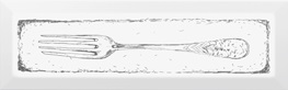 фото NT/B26/9001 Fork чёрный 8.5*28.5 декор КЕРАМА МАРАЦЦИ