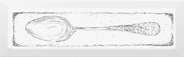 фото NT/B51/9001 Spoon чёрный 8.5*28.5 декор КЕРАМА МАРАЦЦИ