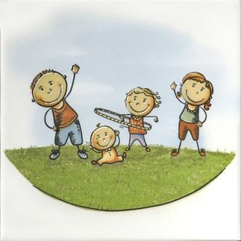 фото OS/A252/5009 Весёлые старты "Аэробика" 20*20 декор КЕРАМА МАРАЦЦИ