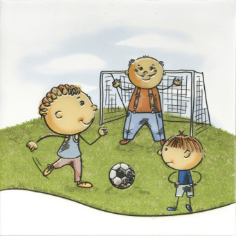 фото OS/A253/5009 Весёлые старты "Футбол" 20*20 декор КЕРАМА МАРАЦЦИ