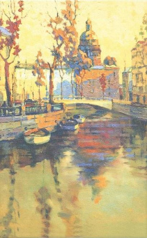 фото SST/A07/6309 Павловск Пейзаж 25*40 керамический декор КЕРАМА МАРАЦЦИ