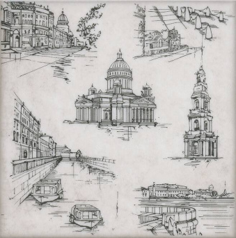 фото STG/A536/5261 Марчиана SpB 20*20 керамический декор КЕРАМА МАРАЦЦИ