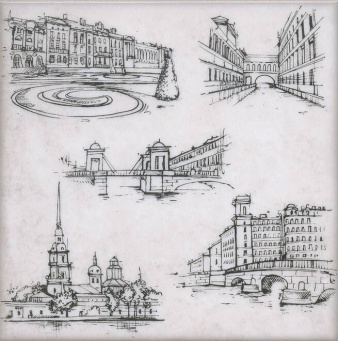 фото STG/A593/5261 Марчиана SpB 20*20 керамический декор КЕРАМА МАРАЦЦИ