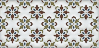 фото STG/B619/16000 Клемансо орнамент 7.4*15 декор КЕРАМА МАРАЦЦИ
