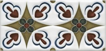 фото STG/B620/16000 Клемансо орнамент 7.4*15 декор КЕРАМА МАРАЦЦИ