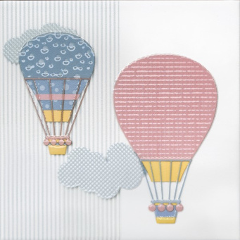 фото VT/A369/5009 Бон Вояж "Аэростат 1" 20*20 декор КЕРАМА МАРАЦЦИ