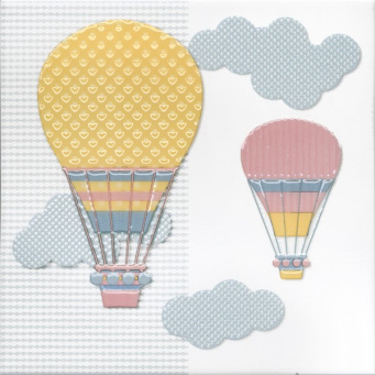 фото VT/A370/5009 Бон Вояж "Аэростат 2" 20*20 декор КЕРАМА МАРАЦЦИ