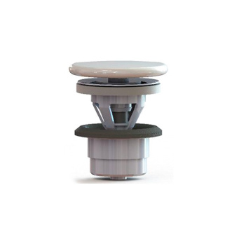 фото DRR.2/WHT Донный клапан «клик-клак» для раковины с керамической крышкой, белый глянцевый КЕРАМА МАРАЦЦИ