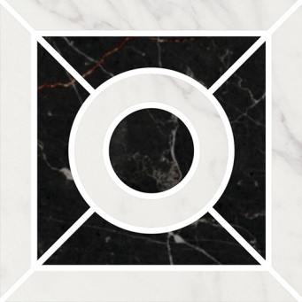 фото ID93T Фрагонар наборный белый 9,9x9,9x0,9 декор КЕРАМА МАРАЦЦИ