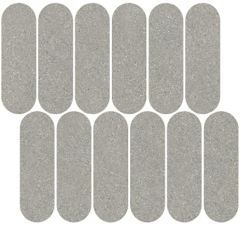 фото ID144 Джиминьяно наборный серый матовый 30x32x0,9 декор КЕРАМА МАРАЦЦИ