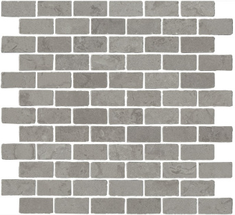 фото MBD009 Про Лаймстоун Антика 1 мозаичный серый матовый 32х30х0,9 декор ( гранит) КЕРАМА МАРАЦЦИ